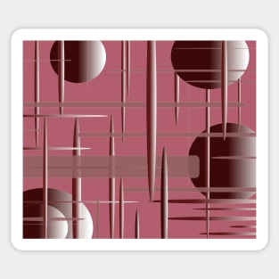 Raspberry lines Sticker